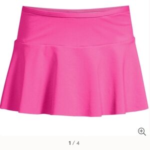 LANDS' END Girls Plus Chlorine Resistant Swim Skirt Swim Bottom XL 14P-16P